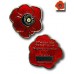 Remembrance Poppy Geocoin (Gold)